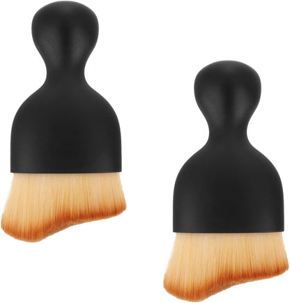 Pack of 2 Car Cleaning Brush, Car Cleaning Brush, Car Cleaning Brush, Car Cleaning Brush, Duster, for Dashboard and Air Vents, Practical Cleaning Brushes