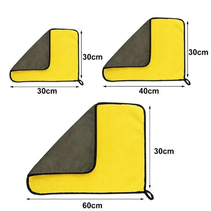 1/10Pcs Microfiber Car Microfiber Cloth Wash Towel Microfiber Cleaning Cloth Car Wash Drying Towels Auto Detailing Accessories