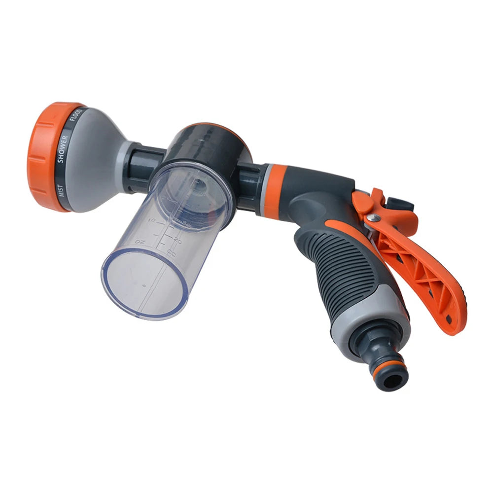 Car Water Washer High Pressure Hose Sprayer Foam Nozzle Soap Dispenser Garden Watering Tool for Car Washing Plants Pets Shower