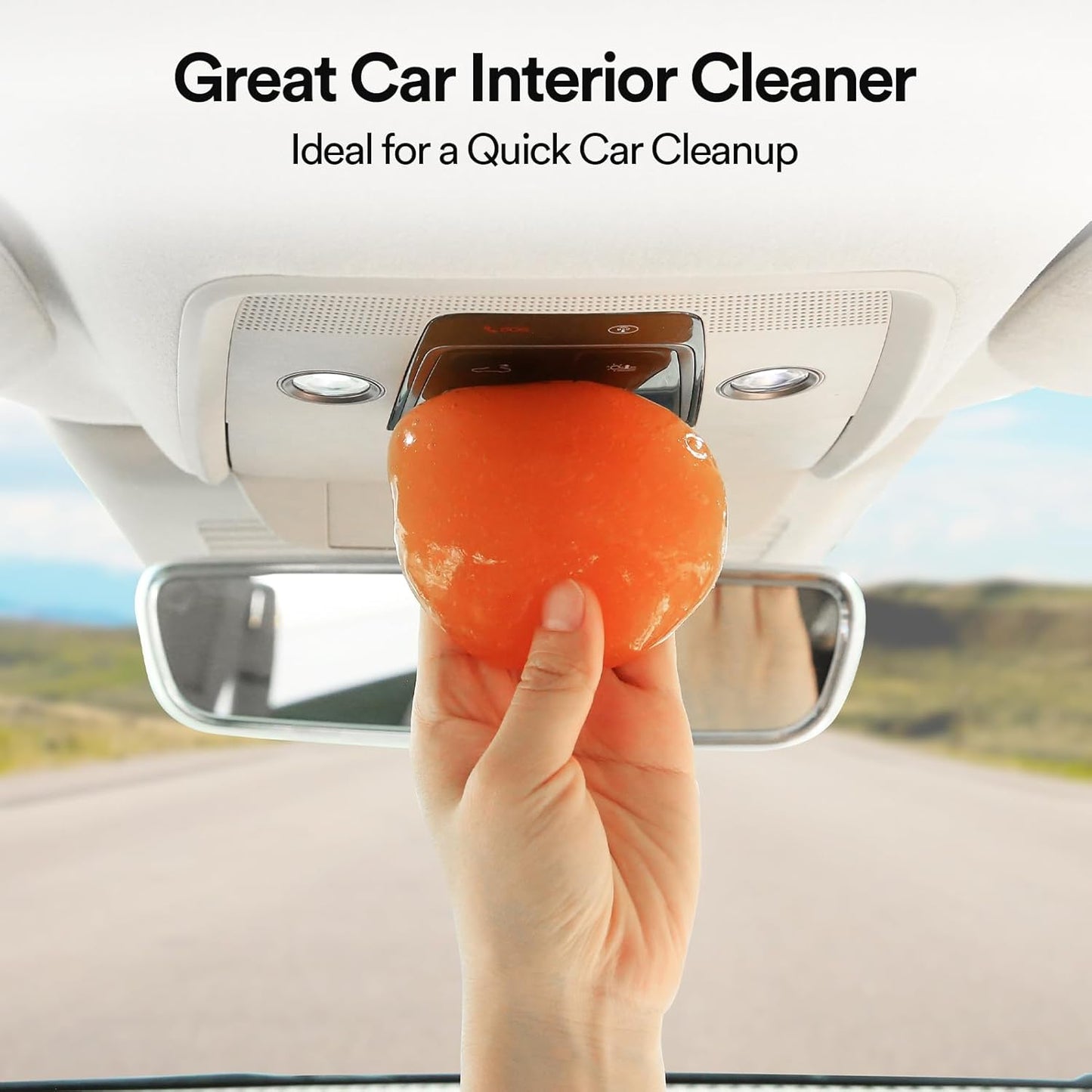 Car Cleaning Gel for Car Cleaning Putty Car Putty Auto Detailing Tools Car Interior Cleaner Car Cleaning Slime Car Accessories Keyboard Cleaner Orange