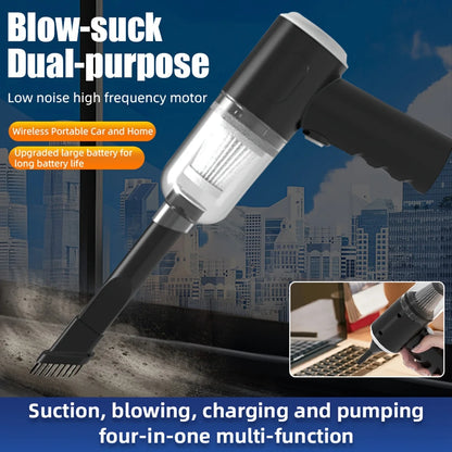 6 in 1 Car Vacuum Cleaner Suction Blow Vaccum Vacum Wireless Home Handheld Charging Portable Mini Small Aspiradora Auto Machine