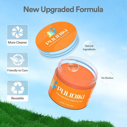 Car Cleaning Gel for Car Cleaning Putty Car Putty Auto Detailing Tools Car Interior Cleaner Car Cleaning Slime Car Accessories Keyboard Cleaner Orange