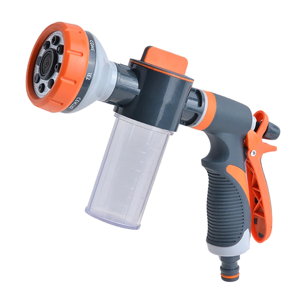 Car Water Washer High Pressure Hose Sprayer Foam Nozzle Soap Dispenser Garden Watering Tool for Car Washing Plants Pets Shower